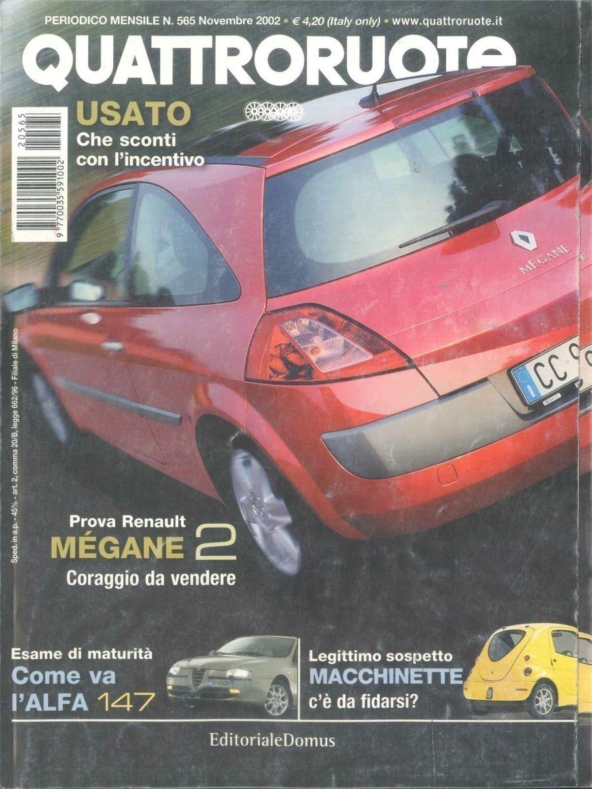 QUATTRORUOTE N 565 - NOVEMBRE 2002
