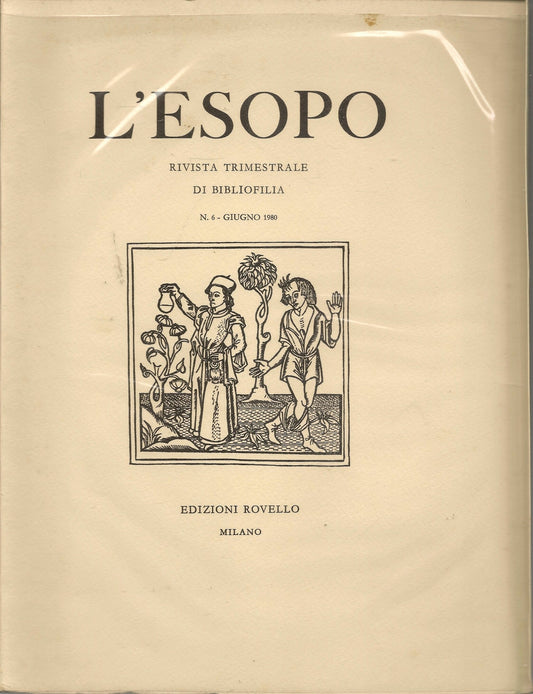 L'ESOPO N. 6 GIUGNO 1980 - RIVISTA TRIMESTRALE DI BIBLIOFILIA
