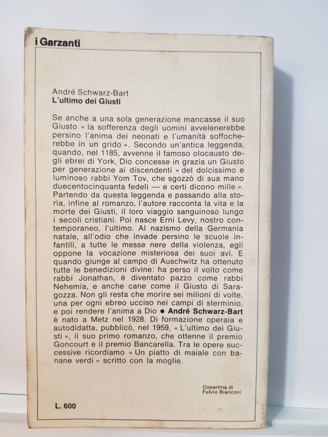 L'ULTIMO DEI GIUSTI - SCHWARZ-BART