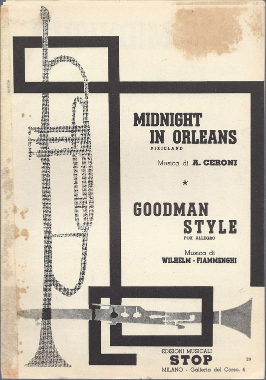 MIDNIGHT IN ORLEANS (A. Ceroni) - GOODMAN STYLE (Wilhelm-Fiammenghi) # SPARTITO