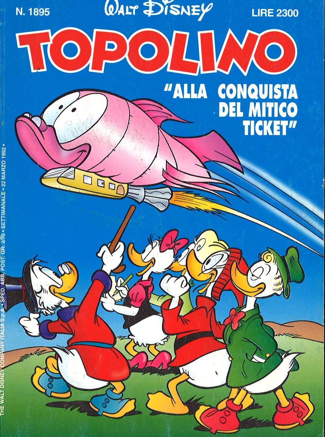 TOPOLINO N. 1895  -  22 MARZO 1992