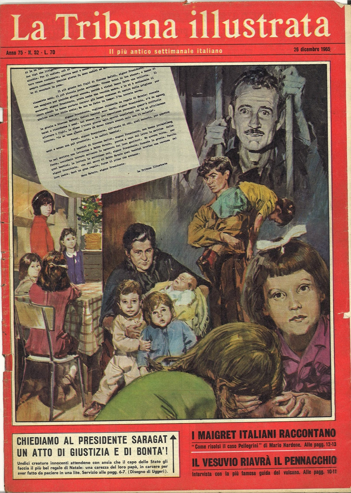 LA TRIBUNA ILLUSTRATA N. 52 - 26 DICEMBRE 1965 - ILL.UGGERI