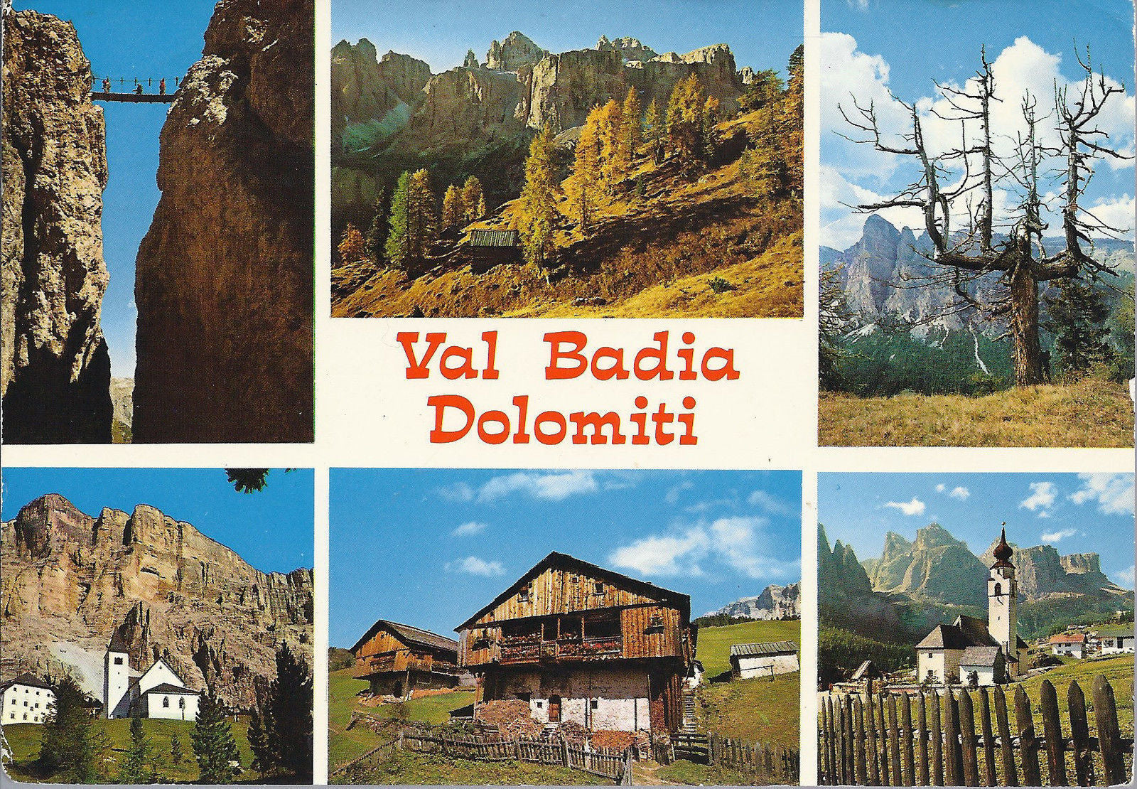 VAL BADIA - 6 VEDUTE - V 1978 - FG