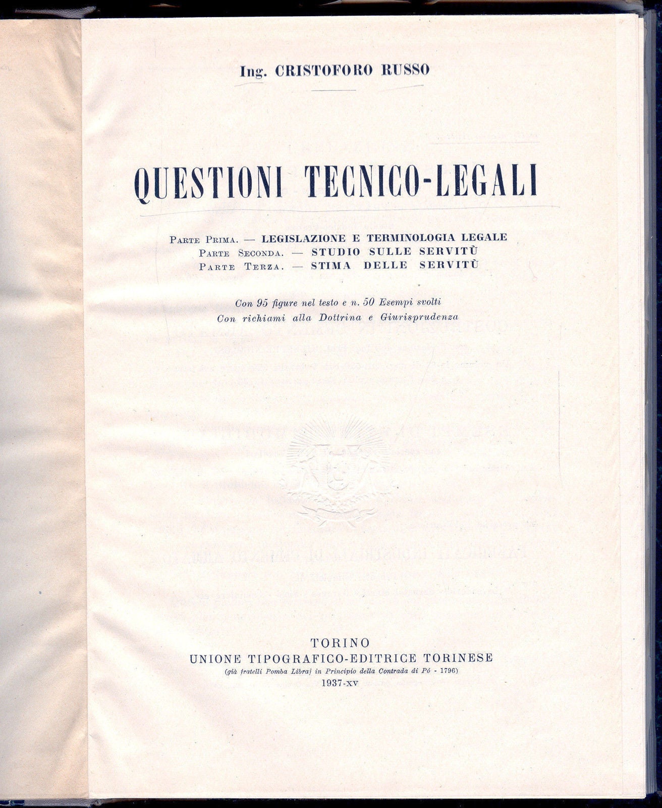 QUESTIONI TECNICO LEGALI - CRISTOFORO RUSSO