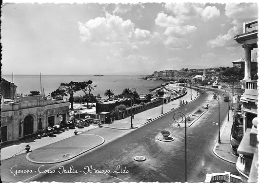 GENOVA - CORSO ITALIA IL NUOVO LI DO - V1954 - FG