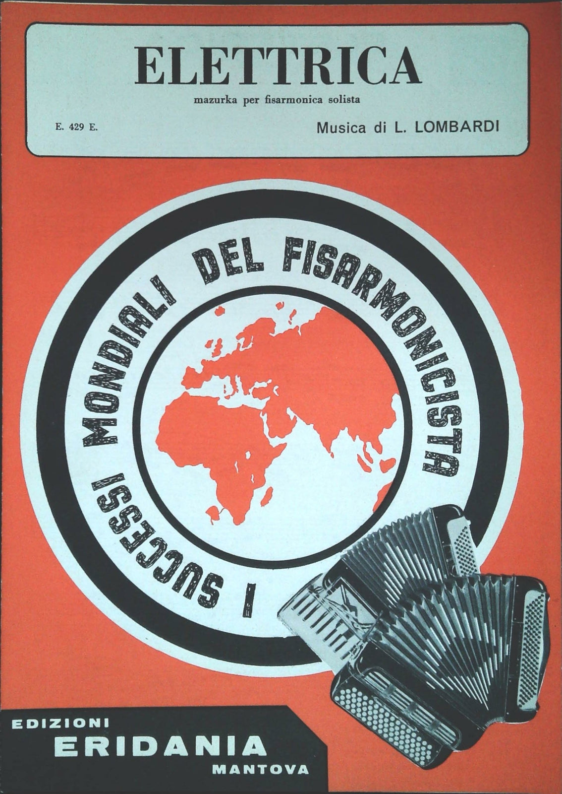 ELETTRICA - MAZURCA PER FISARMONICA- SPARTO-SHEET MUSIC