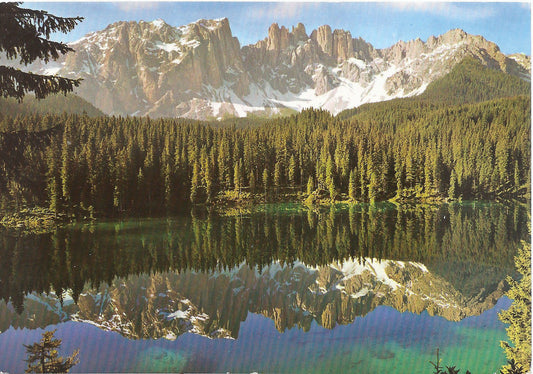 LAGO DI CAREZZA CON LATEMAR - KARERSEE MIT LATEMAR - NV - FG