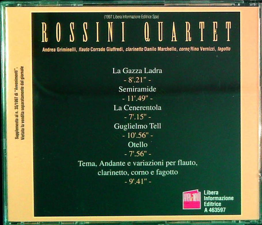 ROSSINI QUARTET. LE PIU' BLLE ARIE ROSSINIANE - CD
