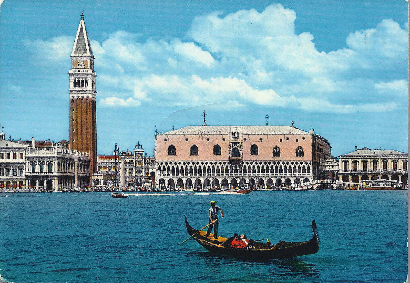 VENEZIA - PANORAMA DI S. MARCO CON GONDOLA - V1963