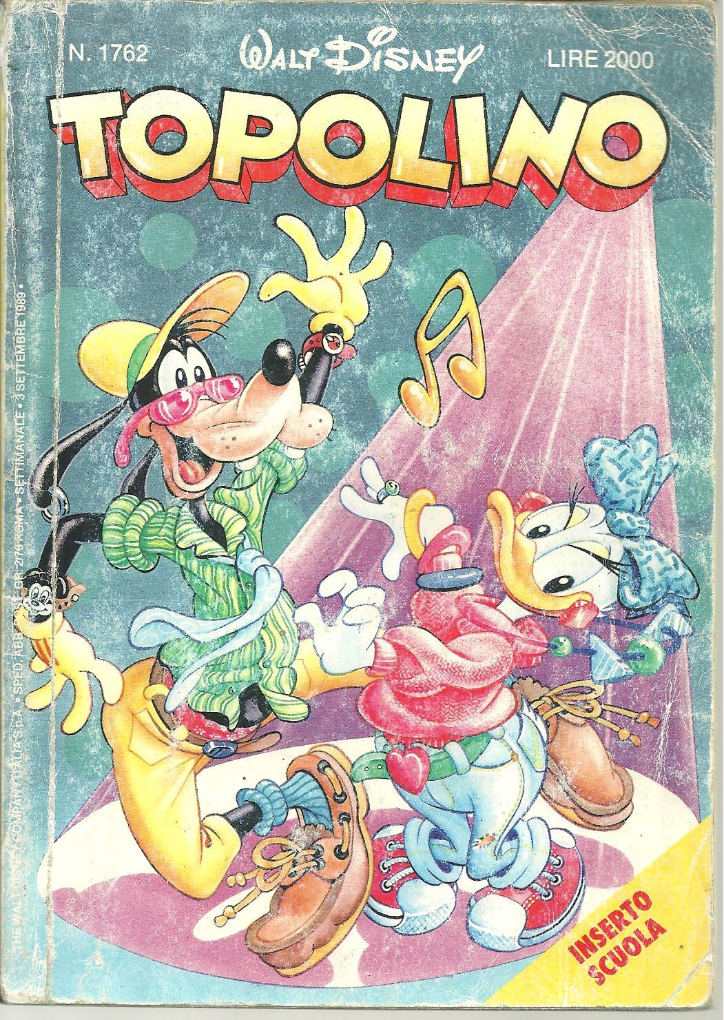 TOPOLINO N. 1762 - 3 SETTEMBRE 1989