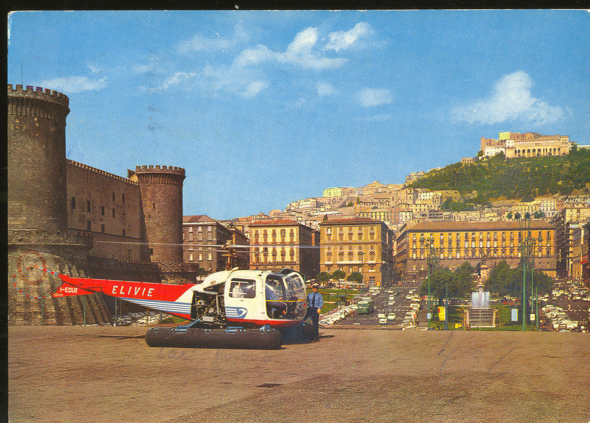NAPOLI - PIAZZA MUNICIPIO DALL'ELIPORTO - V1967