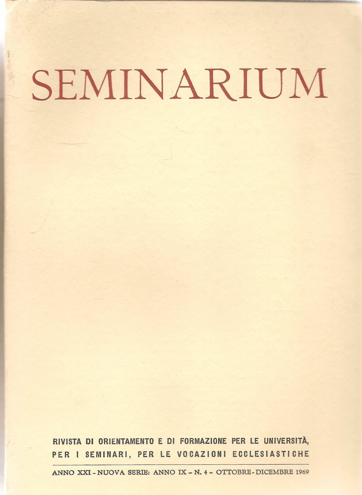 SEMINARIUM N. 4 -1969