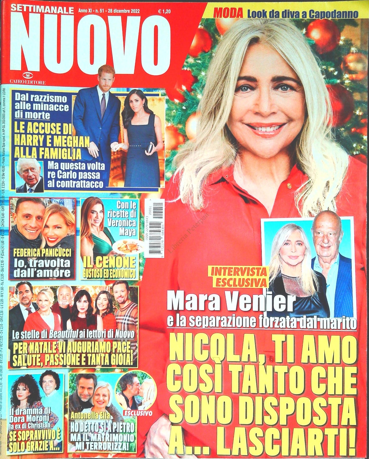 SETTIMANALE NUOVO 28 DICEMBRE 2022 - MARA VENIER - PANICUCCI - ELIA -DORA MORONI