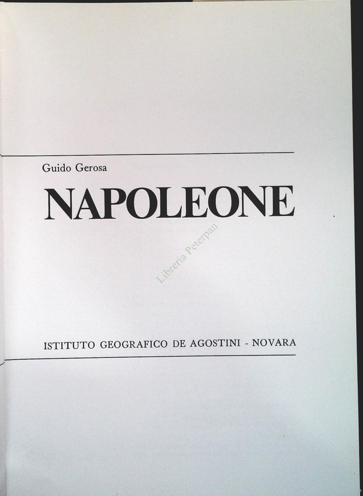 NAPOLEONE - GUIDO GEROSA - DE AGOSTINI 1975 - OUTLET DEL LIBRIO