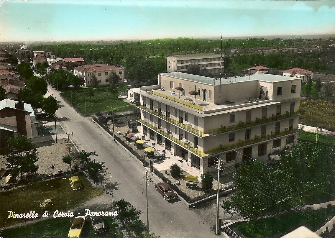 PINARELLA DI CERVIA - PANORAMA - ACQUARELLATA - V1961