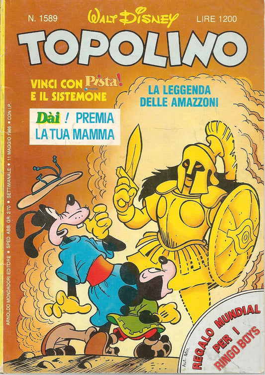 TOPOLINO N. 1589 - 11 MAGGIO 1986