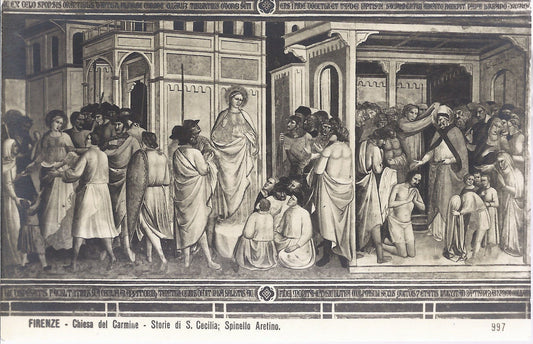 FIRENZE - CHIESA DEL CARMINE - STORIE DI S. CECILIA - SPINEL
