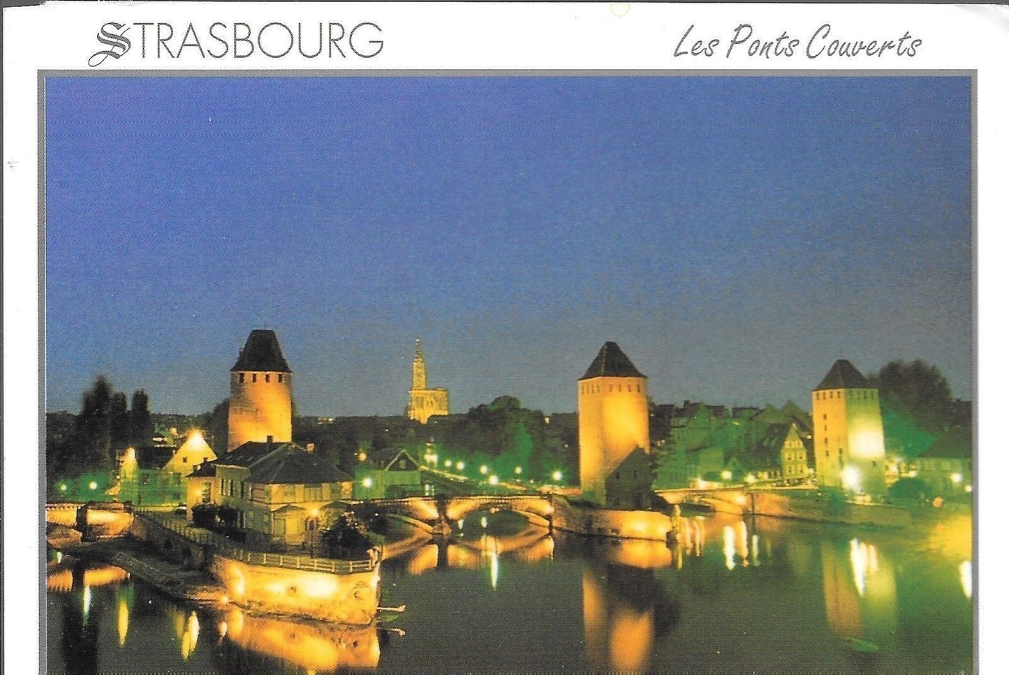 SOUVENIR D'ALSACE - STRASBOURG - LES PONTS COUVERTS - V