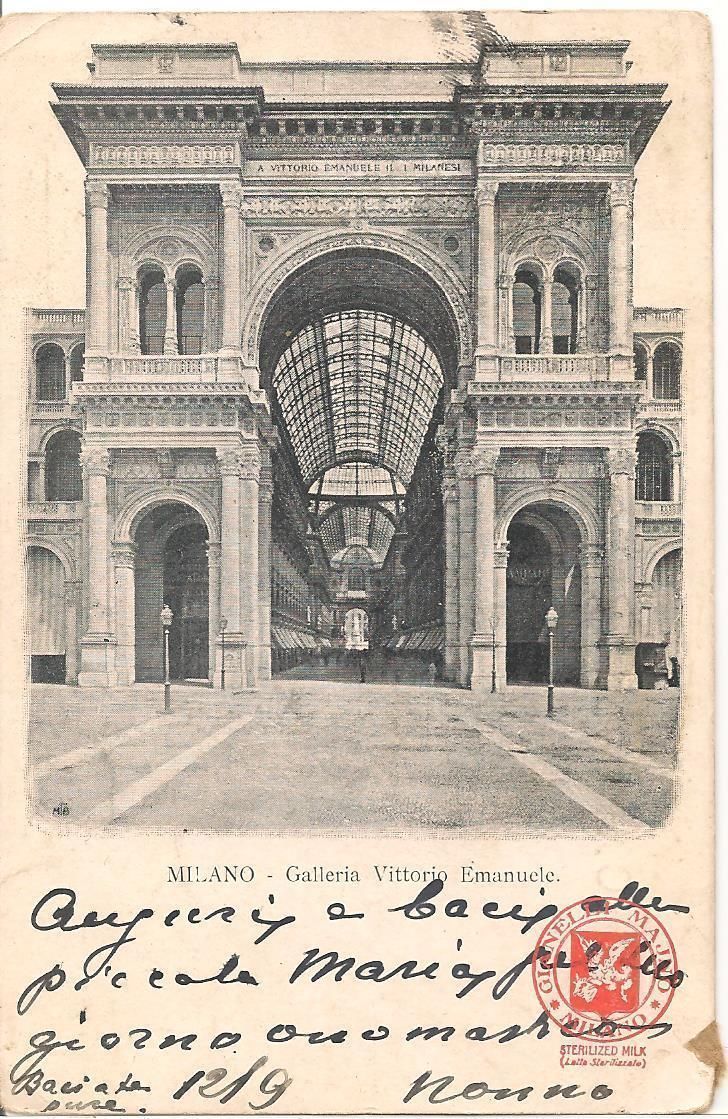 MILANO - GALLERIA VITTORIO EMANUELE - V - DORSO UNITO