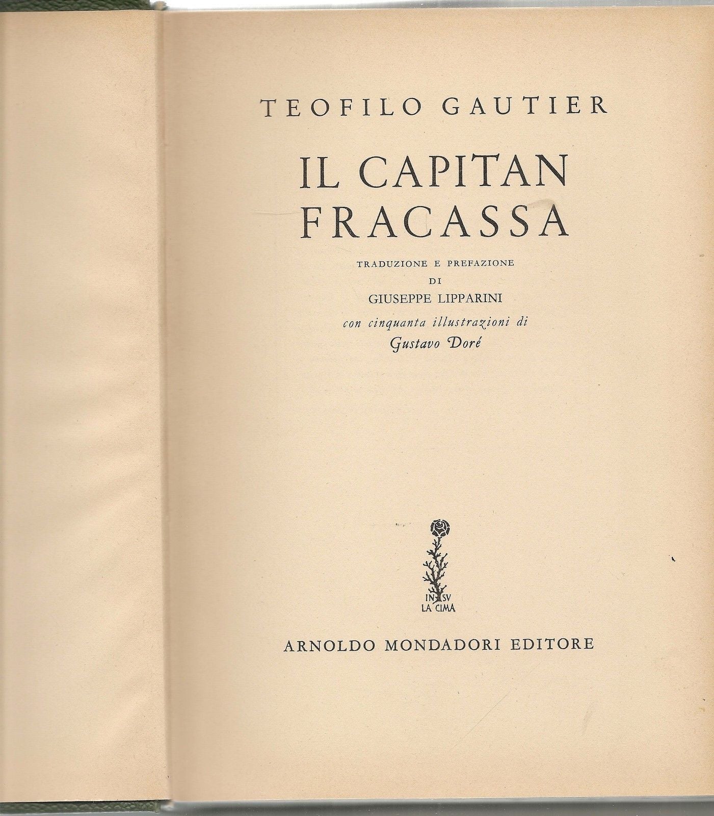 IL CAPITAN FRACASSA - TEOFILO GAUTIER  illustr. Gustavo Dorè