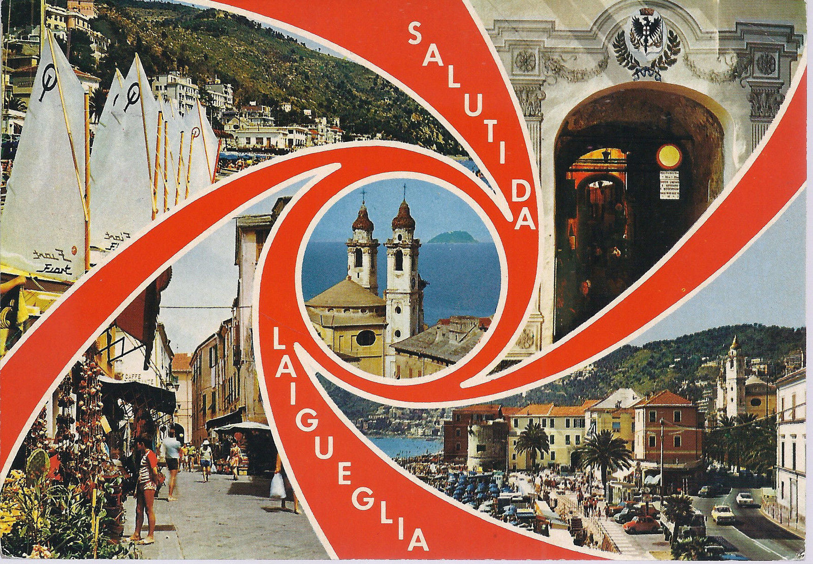 LAIGUEGLIA - SALUTI - 5 VEDUTINE - V 1980 - FG