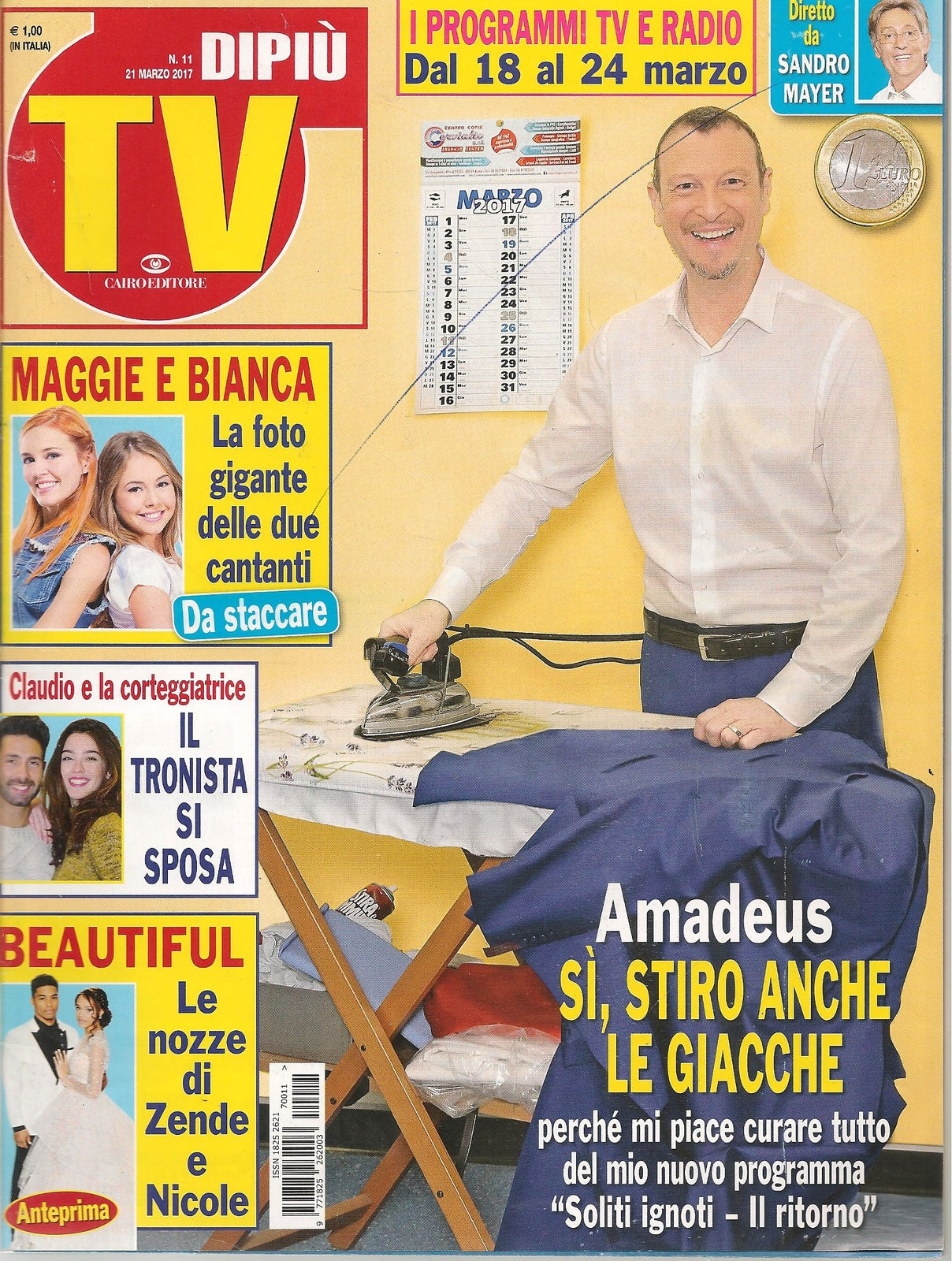 DIPIU' TV N. 11 - 21 MARZO 2017 AMADEUS MAGGIE E BIANCA