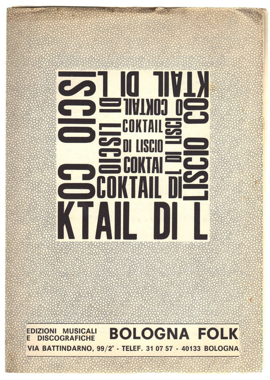 COKTAIL DI LISCIO - 8 Brani -- SPARTITO