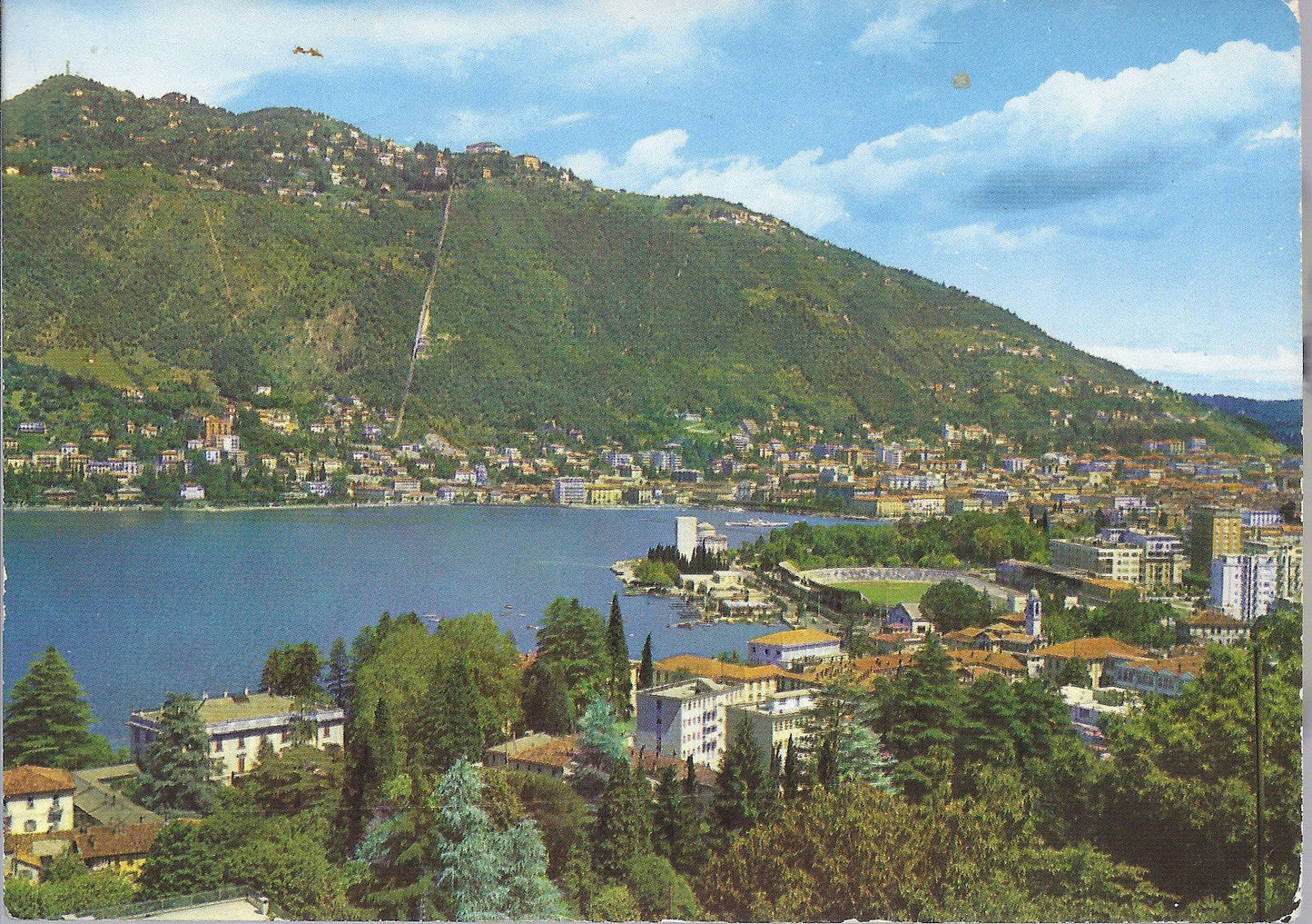 COMO - PANORAMA CON BRUNATE - V 1964 - FG