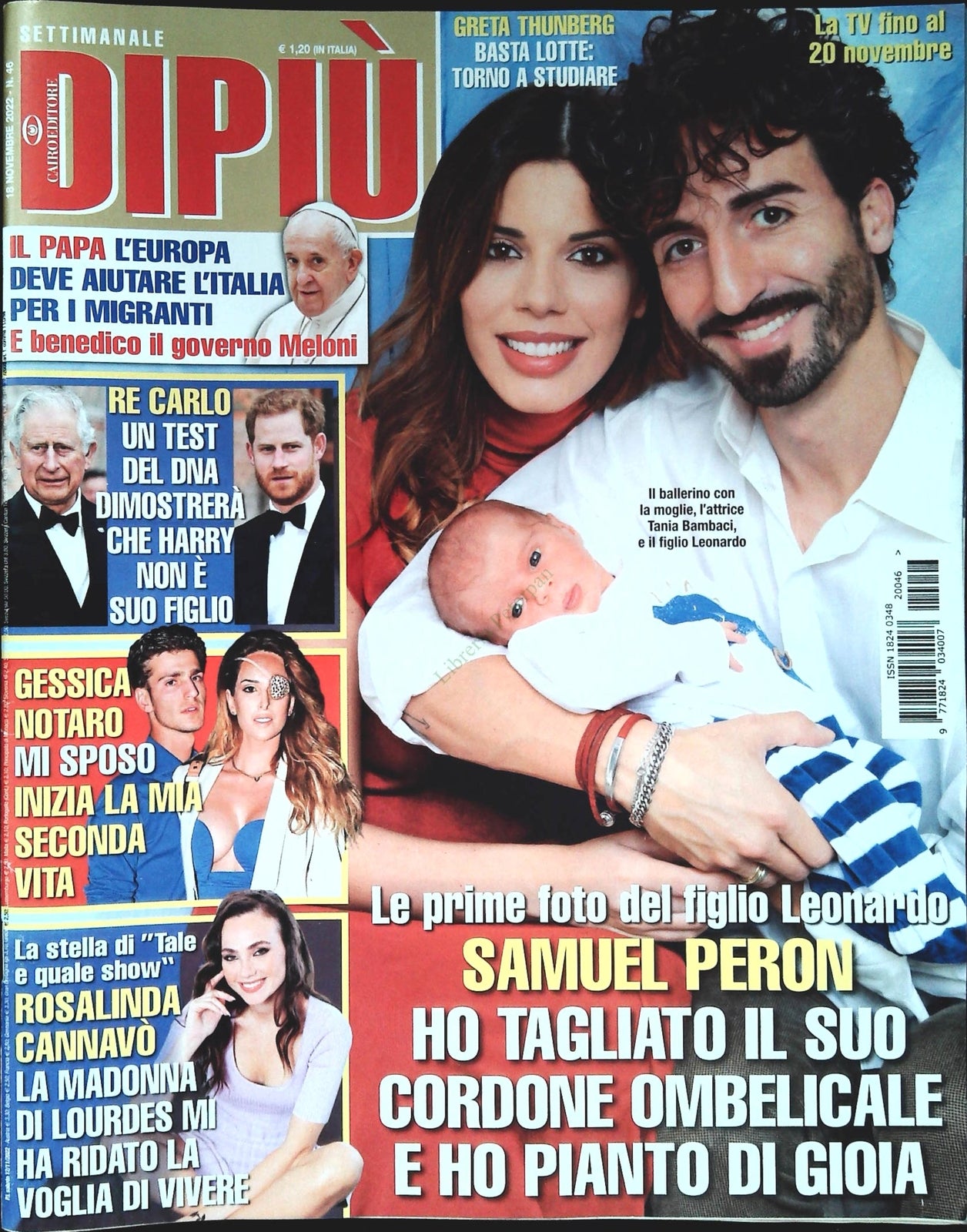 DI PIU' 18 NOVEMBRE 2022 - SAMUEL PERON - GESSICA NOTARO - ROSALINDA CANNAVO'