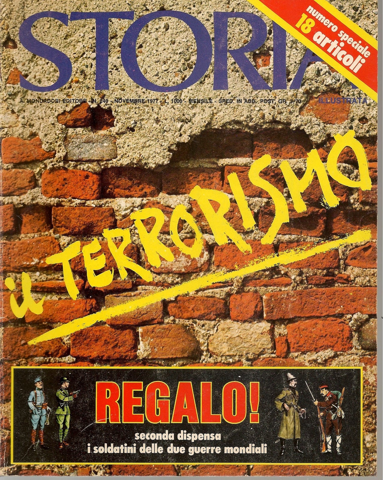 STORIA ILLUSTRATA N. 240 - NOVEMBRE 1977 - IL TERRORISMO