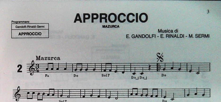 LISCIO IN PISTA - 6 BRANI - SPARTITO-SHEET MUSIC