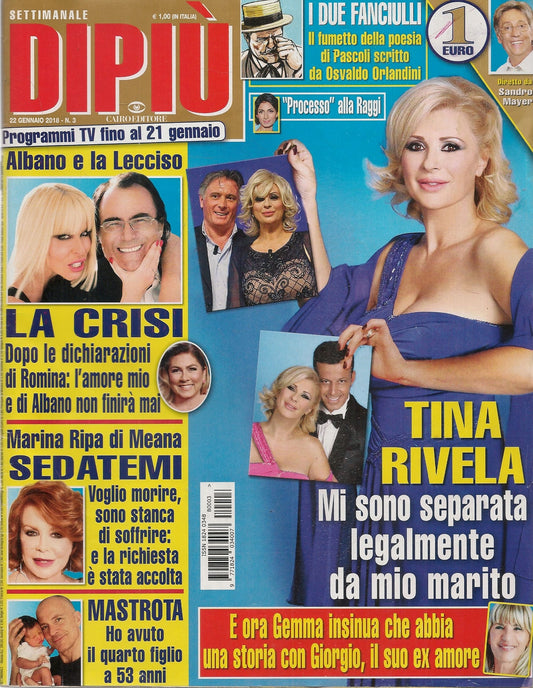 DIPIU' 22 GENNAIO 2018 - TINA RAVELLA - ALBANO-LECCISO - MARINA RIPA DI MEANA
