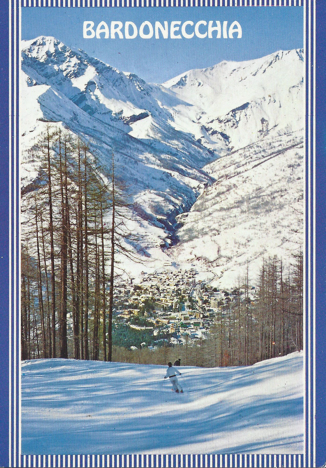 BARDONECCHIA - PANORAMA DALLE PISTE DA SCI DEL COLOMIOM - DI