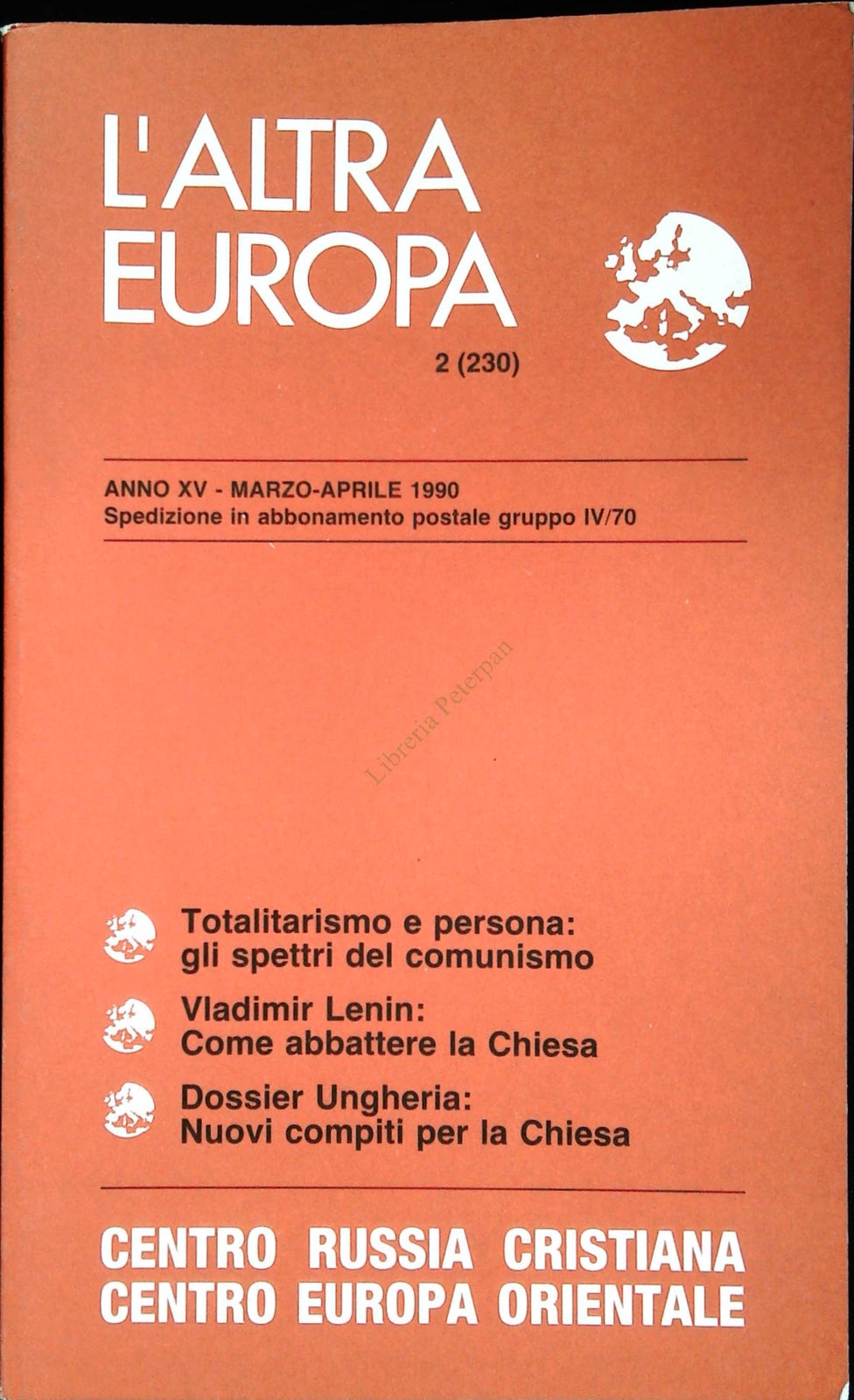 L'ALTRA EUROPA N. 230 - MARZO APRILE 1990
