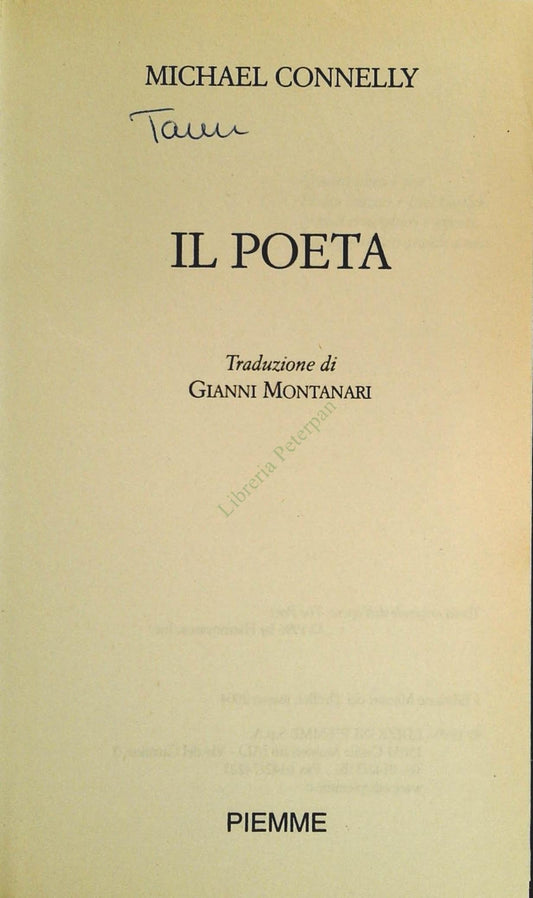 IL POETA - MICHAEL CONNELLY - PIEMME 2004 - OUTLET DEL LIBRO