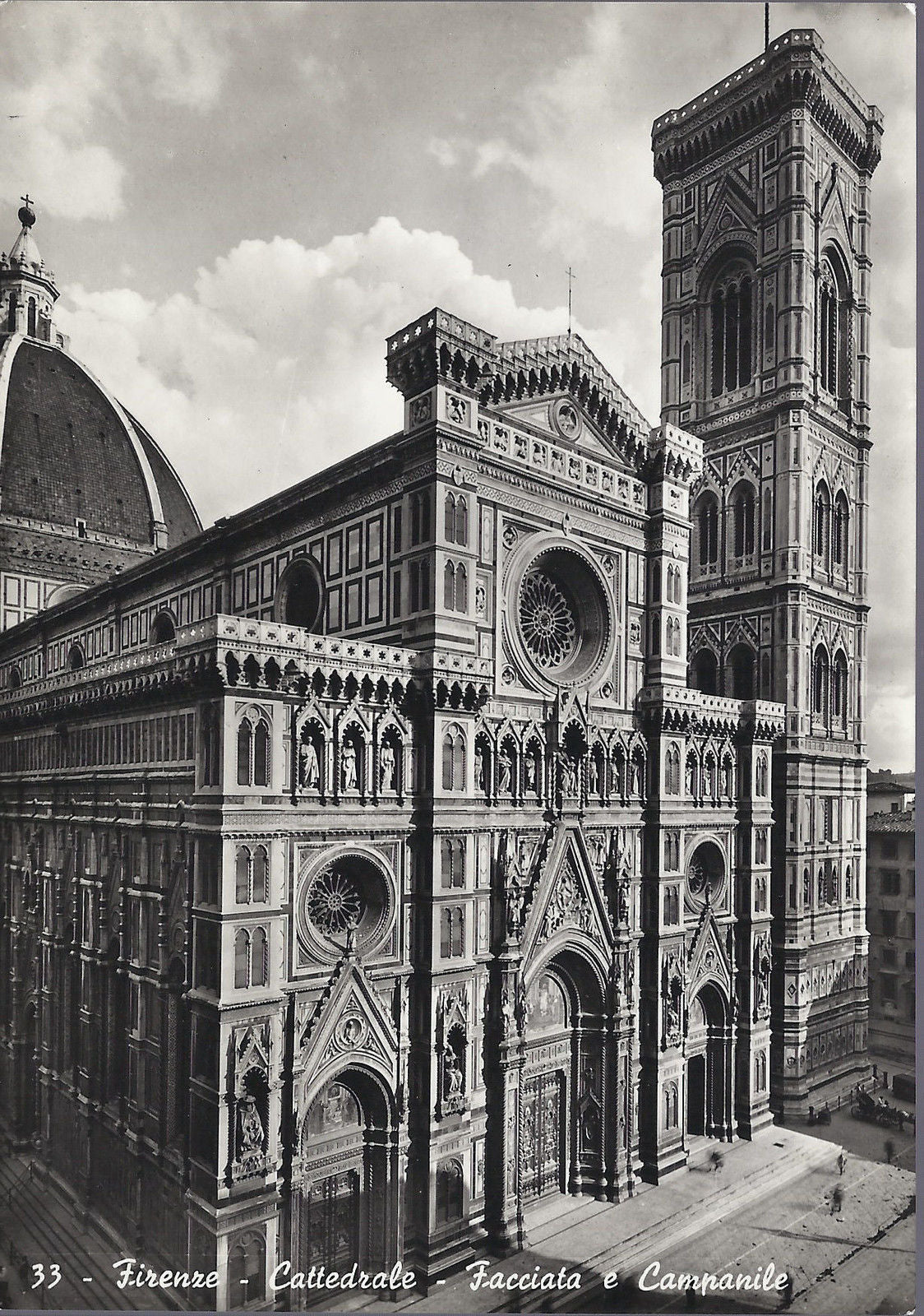 FIRENZE - CATTEDRALE - FACCIATA E CAMPANILE - NV