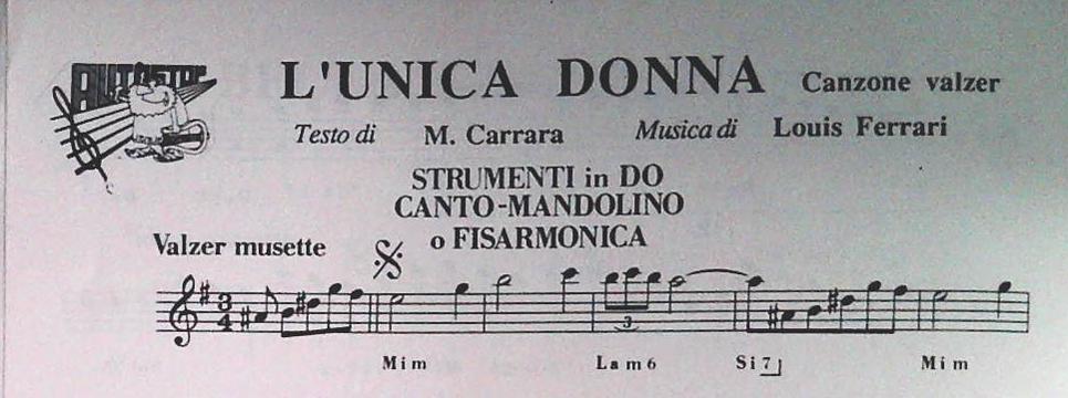 LOUIS FERRARI - TRE BRANI - SPARTITO-SHEET MUSIC