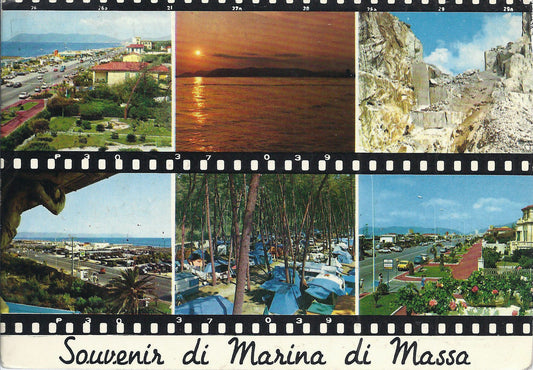 MARINA DI MASSA - SOUVENIR - 6 VEDUTE - V 1968 - FG