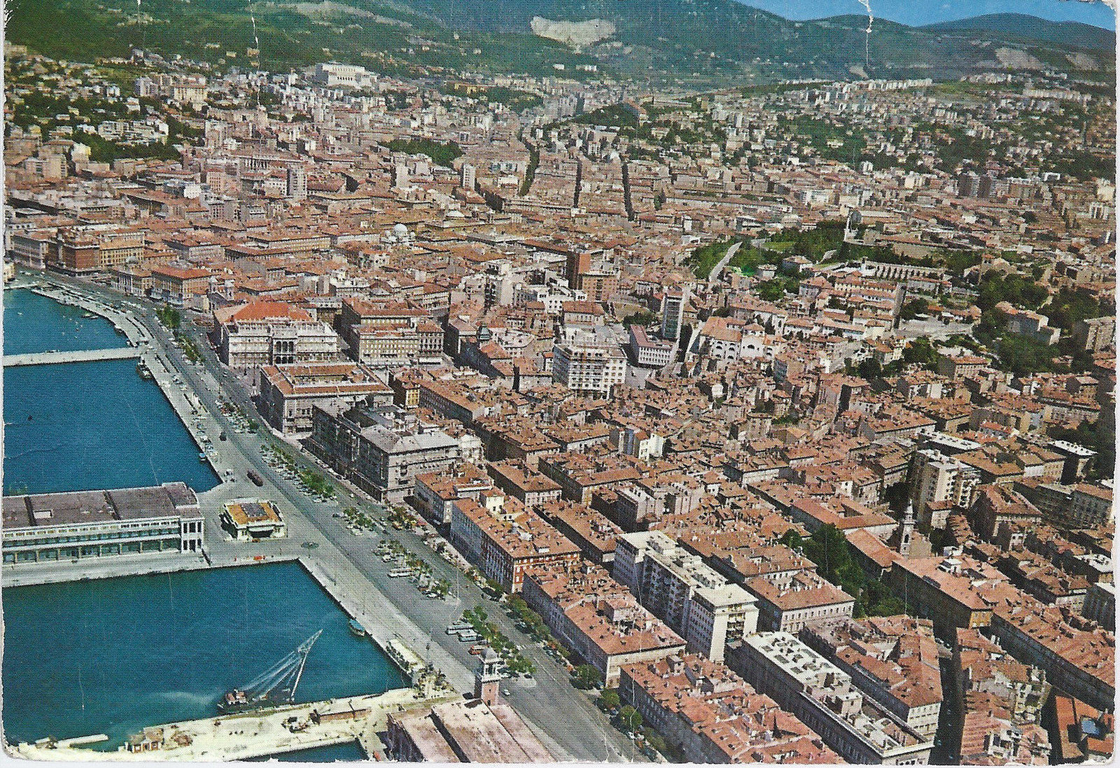 TRIESTE - PANORAMA DALL'AEREO - V 1978 - FG