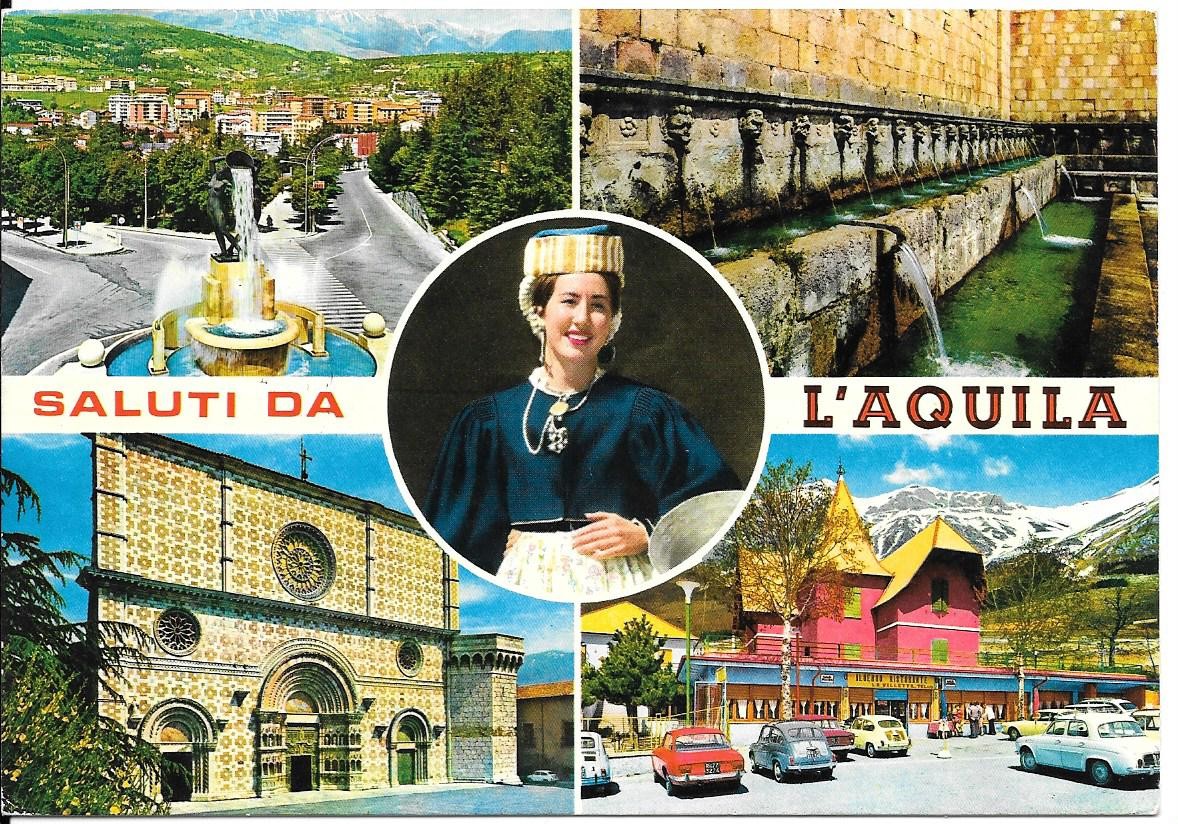 SALUTI DA AQUILA - QUATTRO VEDUTE - V1971