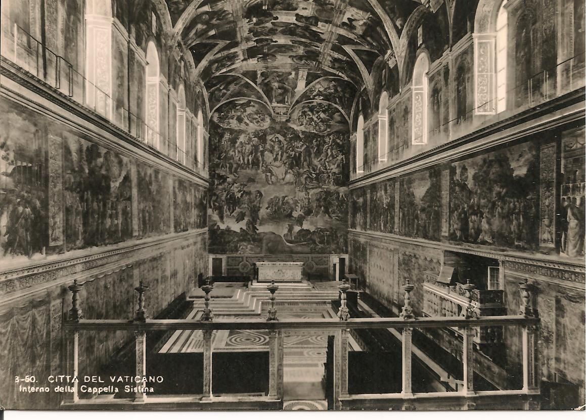 CITTA' DEL VATICANO - INTERNO DELLA CAPPELLA SISTINA - 