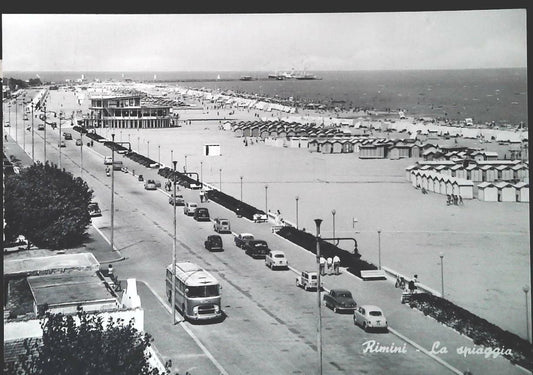 RIMINI - LA SPIAGGIA - V1962