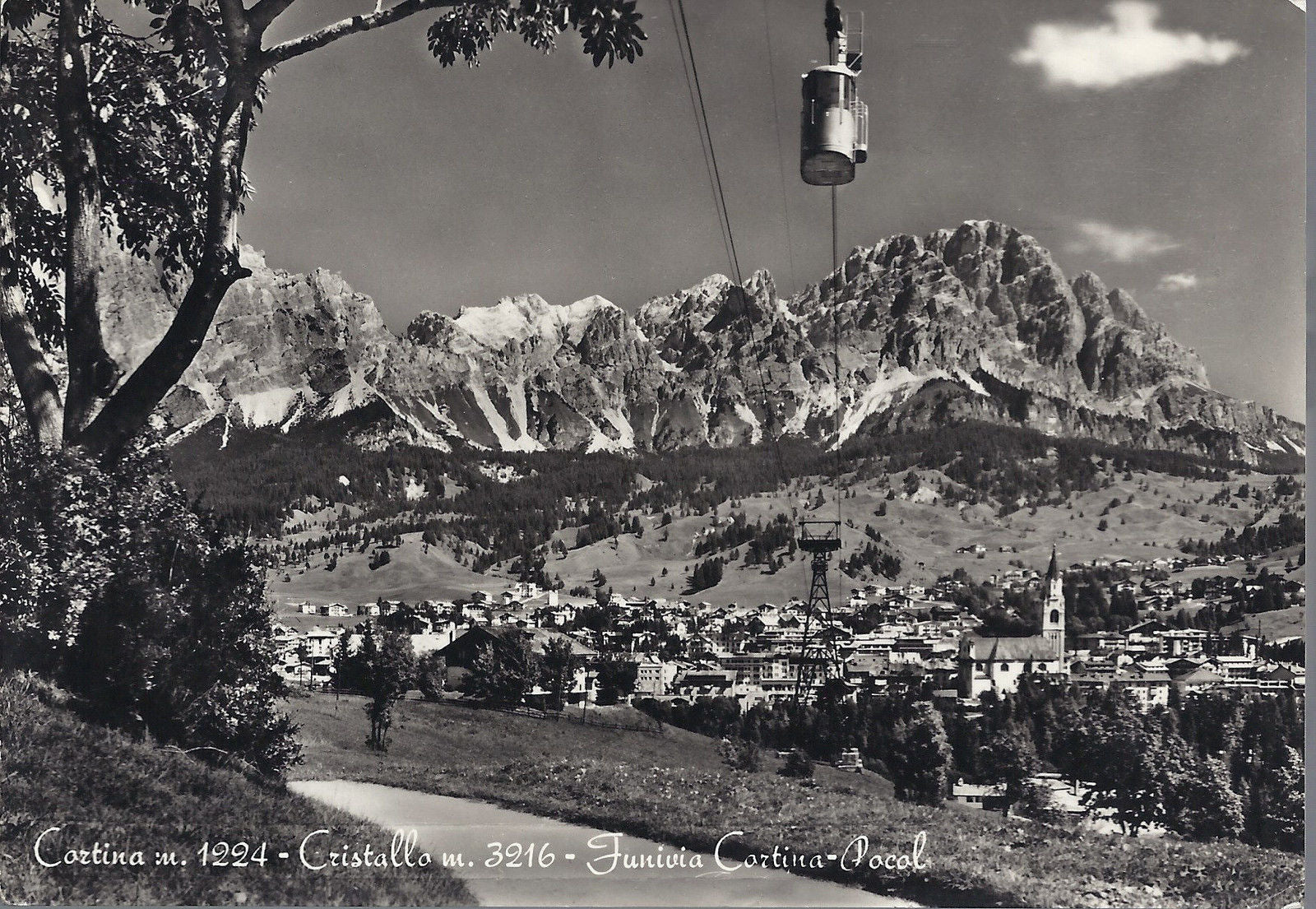 CORTINA - CRISTALLO - FUNIVIA CORTINA-POCOL - V1958
