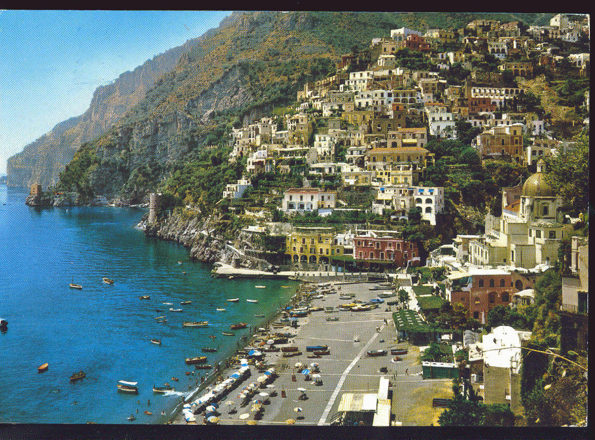 POSITANO - SPIAGGIA E PANORAMA - V1969