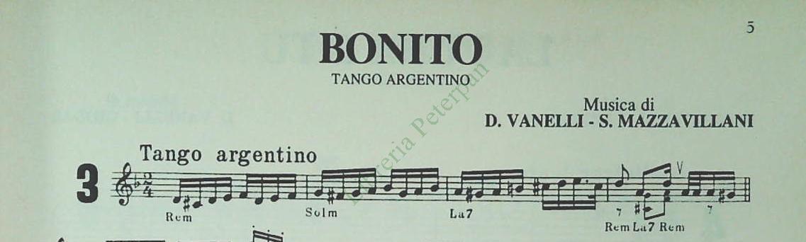 DAVIO VANELLI E AL SUA FISARMONICA - 12 BRANI - SPARTITO-SHEET MUSIC