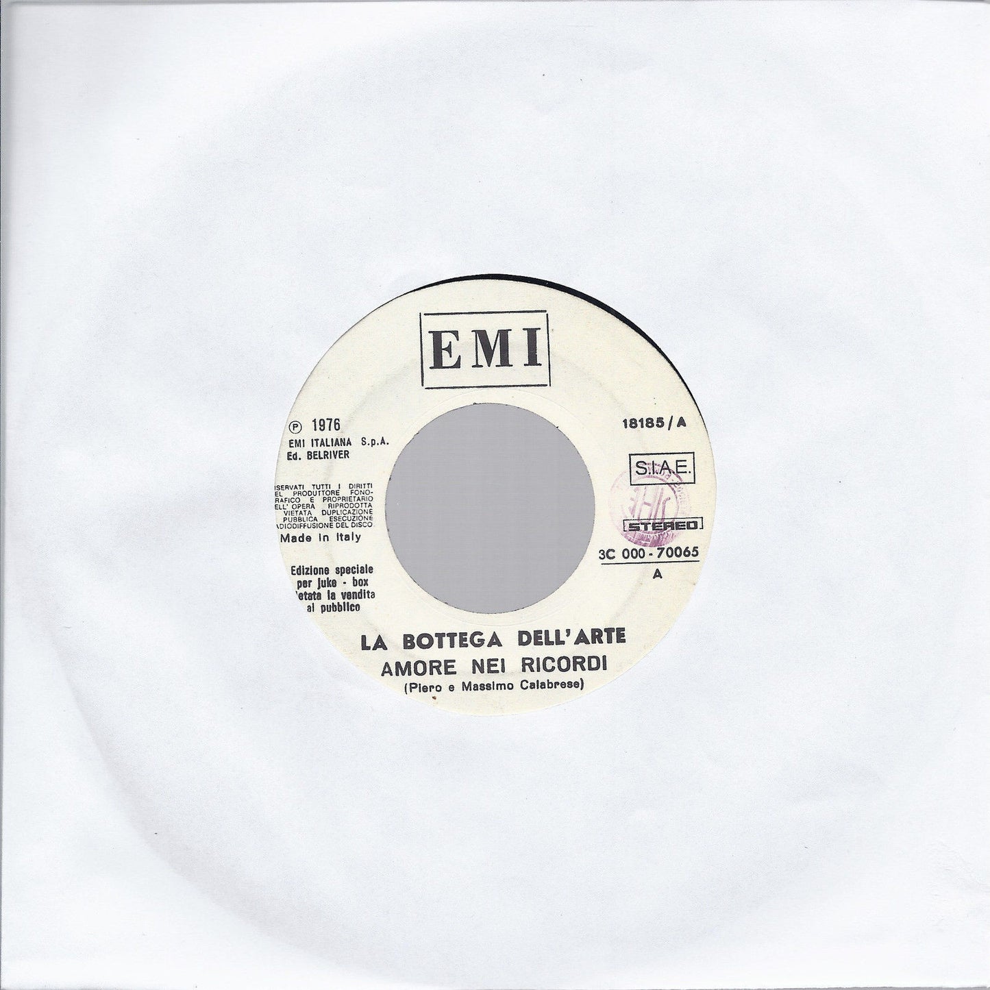 AMORE NEI RICORDI # LA BOTTEGA DELL'ARTE - ALL BY MYSELF # ERIC CARMEN Juke Box