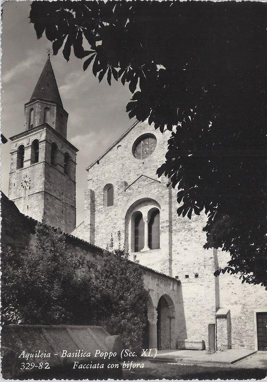 AQUILEIA - BASILICA POPPO - FACCIATA CON BIFORA - NV - FG