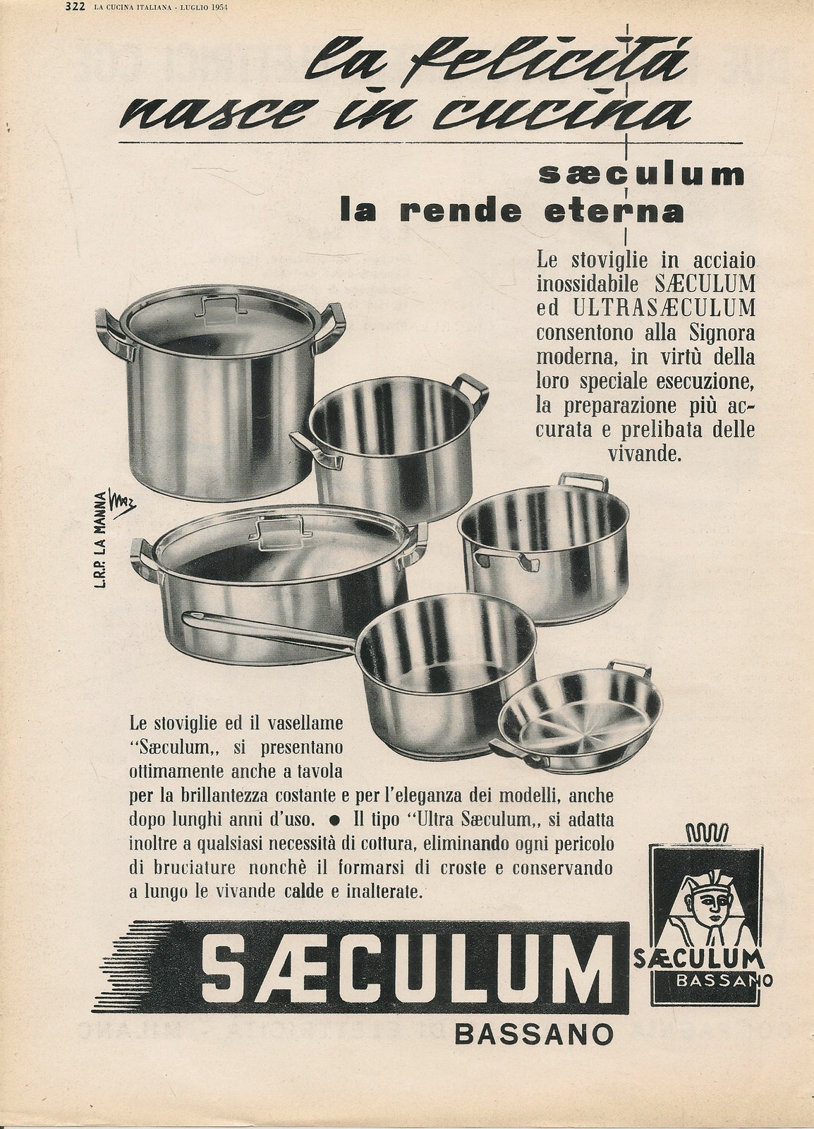 SAECULUM. LA FELCIITA' NASCE IN CUCINA - ADVERTISING