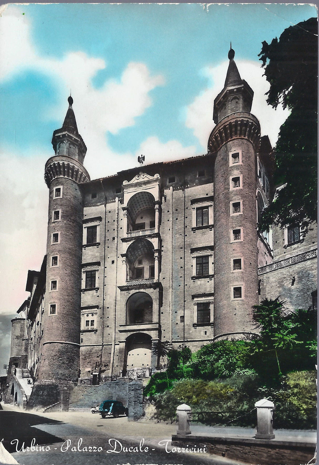 URBINO - PALAZZO DUCALE - TORRICINI - V 1958 - FG - acquerel