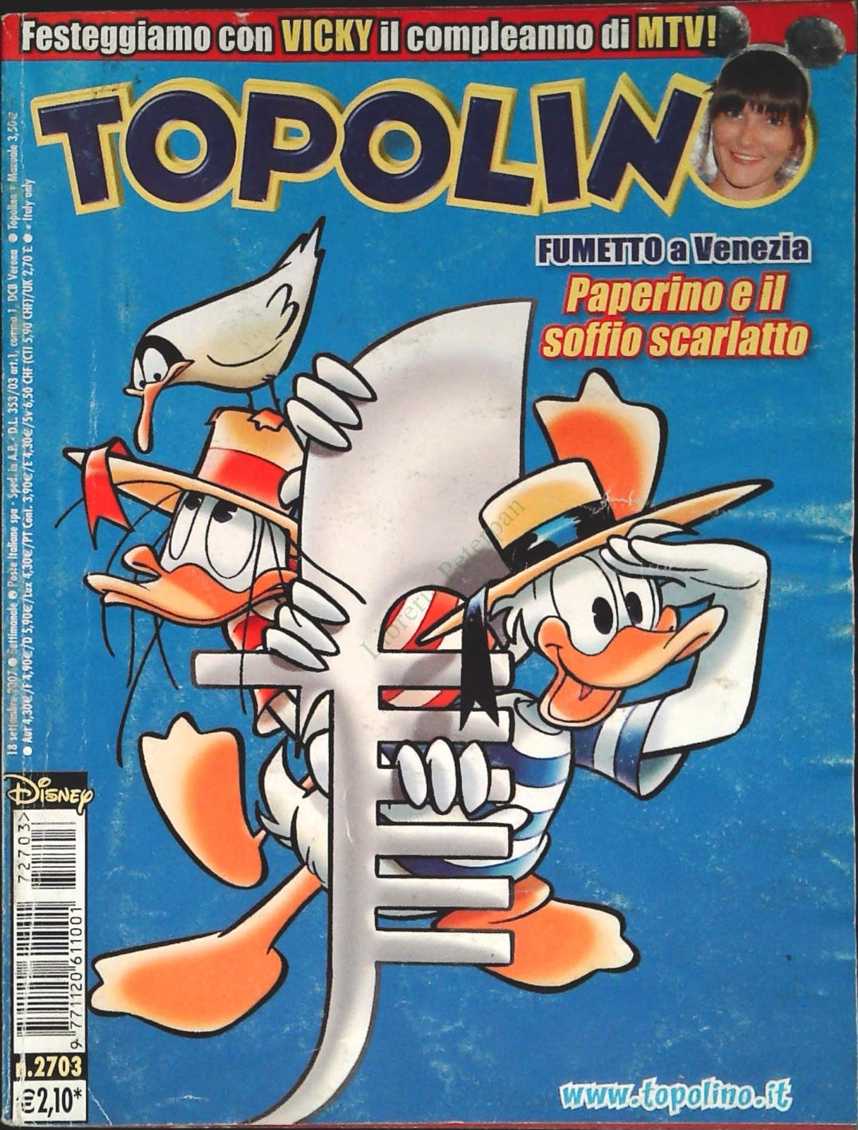TOPOLINO N. 2703 - 18 SETTEMBRE 2007